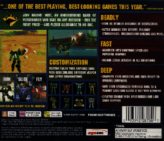 Screenshot Thumbnail / Media File 1 for Armored Core [U]
